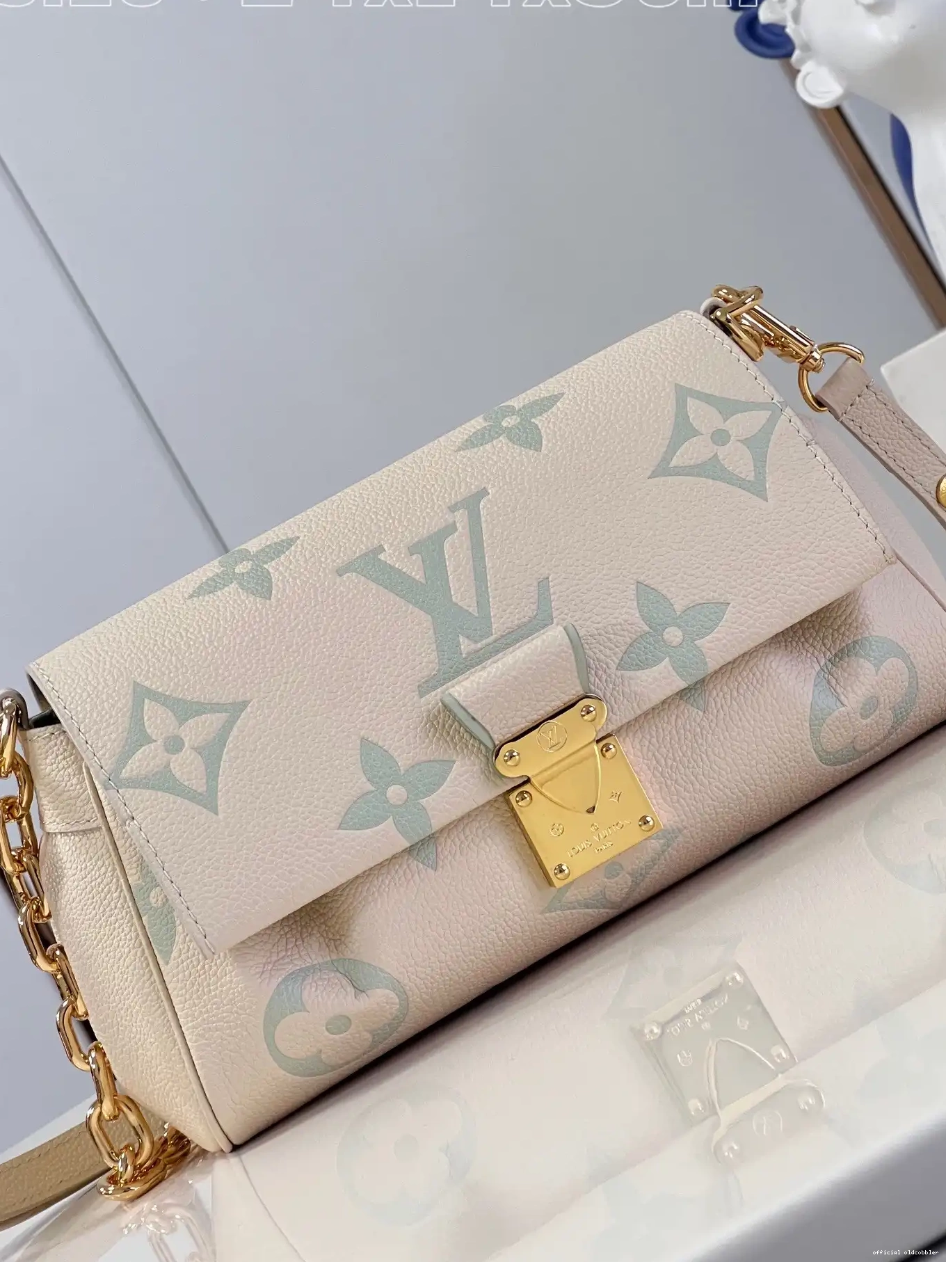 Official oldcobbler VUITTON FAVORITE-24-14-9cm LOUIS 0617